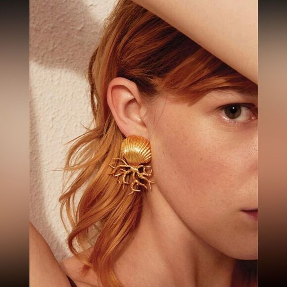 seashell earrings N524 - Picture 1 of 4